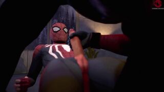 SpiderMan XXX with Deadpool training archives bareback gay animation