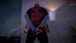 SpiderMan XXX with Deadpool training archives bareback gay animation