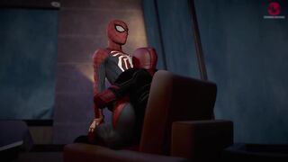 SpiderMan XXX with Deadpool training archives bareback gay animation
