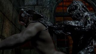 Chris Redfield gets Destroyed by Monster Dick in Gay SFM Blender