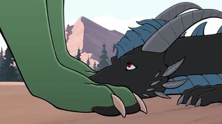 Dragon tears and straight cum wild ride