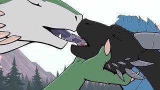 Dragon tears and straight cum wild ride