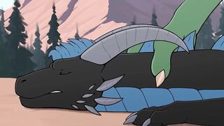 Dragon tears and straight cum wild ride