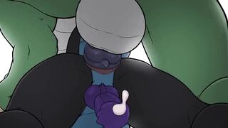 Dragon tears and straight cum wild ride