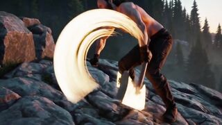 Steel and Iron bursts from his bulging muscle as the epic gay battle begins