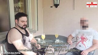 Straight Steven’s Naked Balcony Fuck Pounded Bareback By His Tattooed Gay Friend
