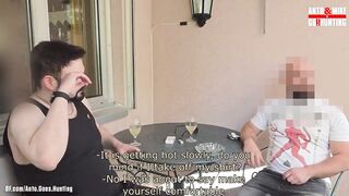 Straight Steven’s Naked Balcony Fuck Pounded Bareback By His Tattooed Gay Friend