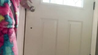 Bear gets caught stroking in front of maintenance man