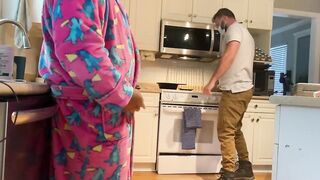 Bear gets caught stroking in front of maintenance man
