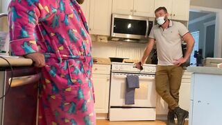 Bear gets caught stroking in front of maintenance man