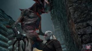 Gay Monster Crushes Him Against the Wall Rough Creampie Anal Fuck