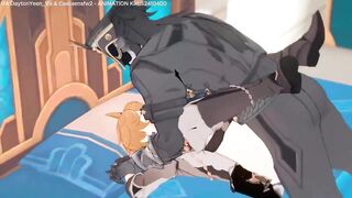 Capitano gets destroyed by Tartaglia in raw gay hentai animation