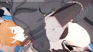 Capitano gets destroyed by Tartaglia in raw gay hentai animation