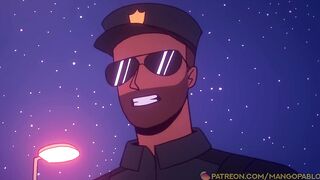 BBC cop destroys anal virgin cop busts huge load inside tight hole