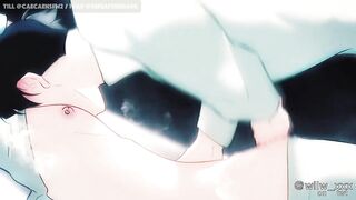 Yaoi femboy animation choked raw and wild