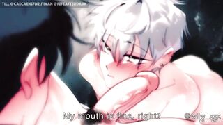 Yaoi femboy animation choked raw and wild