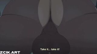 Raw Furry Gay Animation dripping with cum