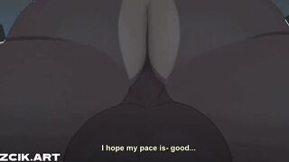 Raw Furry Gay Animation dripping with cum