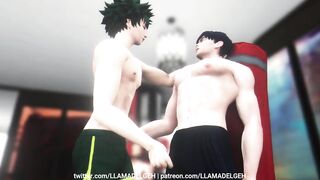My Hero Academia foursome destroyed gaggged cum dump workout