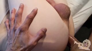Big dick destroys my sissy femboy moaning during deep anal