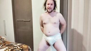 White briefs cum burst gay porn star Calvin Klein teased dance