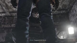 Ghost Soap CoD Missionary Sex thick army fingers fucking gay