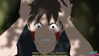 Chubby Choji’s Fat Ass Gets Destroyed By Straight Friends Naruto & Kiba Hardcore Rough Gay Sex