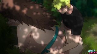 Chubby Choji’s Fat Ass Gets Destroyed By Straight Friends Naruto & Kiba Hardcore Rough Gay Sex