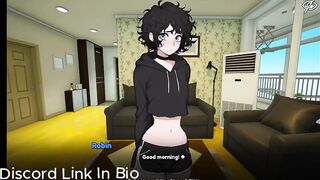 femboy roommate gets stuffed full of hard cum ruin missionary creampie blowjob