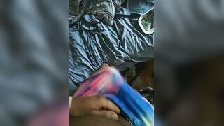 TyeDye dick tearing up tight gay boxer briefs endless cum