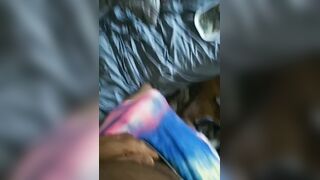 TyeDye dick tearing up tight gay boxer briefs endless cum