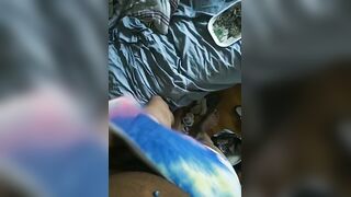 TyeDye dick tearing up tight gay boxer briefs endless cum
