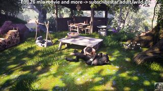 Furry werewolf rakes boy’s ass raw in meadow twist