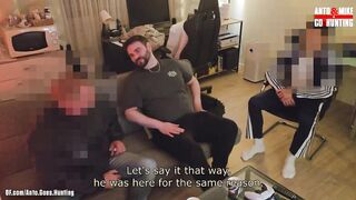 Straight Latino Muscle Guy First Time Anal with Security Guard Threesome