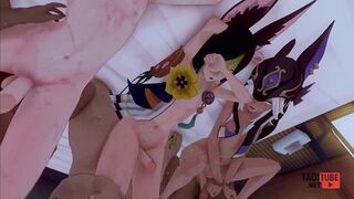 Genshin Impact Yaoi Twink Gets Destroyed Bareback