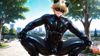 Gay Cat Noir ruined by yaoi Ladybug raw uncensored
