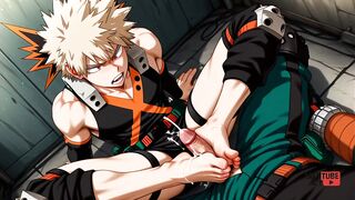 Bakugo x Midoriya raw panty wrecking gay anime hentai collection