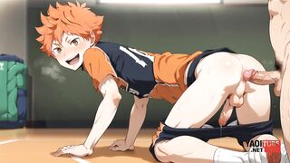 Hinata’s Twink Gush YAOI haul raw sloppy hentai anime fuck