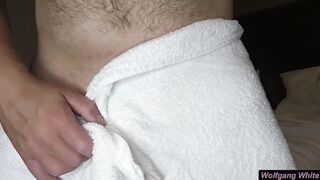 POV You Meet a Deep Voice Daddy in His Hotel Room After He Showers - Cumshot Jerk Off Dirty Talk