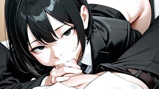 Mature CEO Fu*kks Twink Femboy in Office Creampie Bloody Bareback