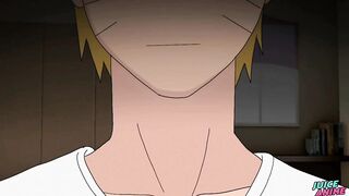 Gay Bara Yaoi anime boyfriends ruined with hot kisses and passionate sex