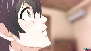 Sasaki and Miyano 2 forced my femboy boyfriend to choke on my big dick raw creampie Bbara
