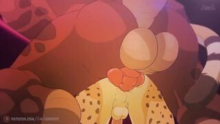 Furry gay stallion jerks off at wild sex party cartoon yiff animation