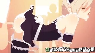 Trap hentai ruins the cute femboy with thick creampie