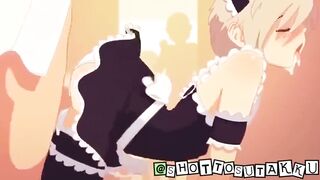 Trap hentai ruins the cute femboy with thick creampie
