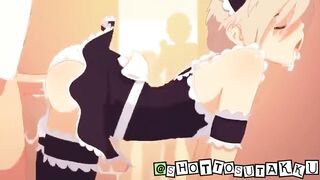 Trap hentai ruins the cute femboy with thick creampie