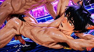 Twink catboy gets destroyed in raw gay 3d hentai