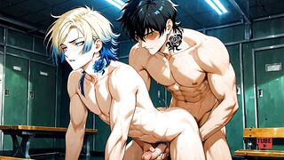 Blue Lock Yaoi Michael Kaiser Raw Twink Gangbang 3D Hentai