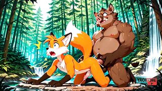 Furry fox teen anal in forest hentai cum messy