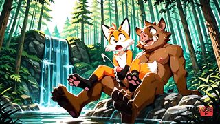 Furry fox teen anal in forest hentai cum messy